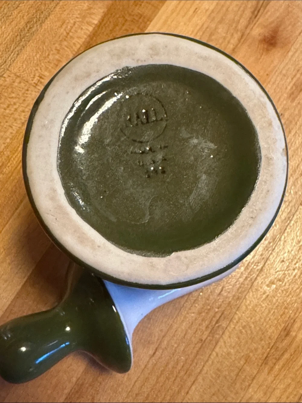 Vintage Green Hall China Ceramic Condiment Jars Set